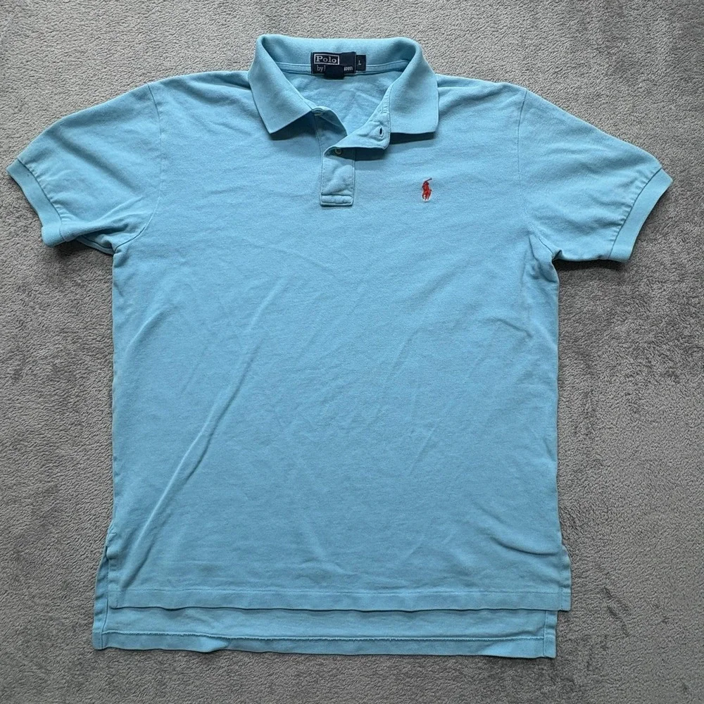 Polo Ralph Lauren Polo Shirt Mens Large Classic‎ Fit Pony Embroidered Short
